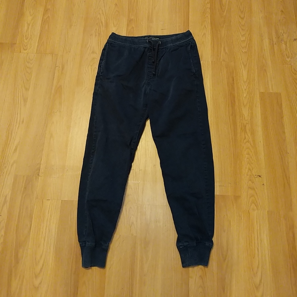 American Eagle Mens Navy Khaki Joggers